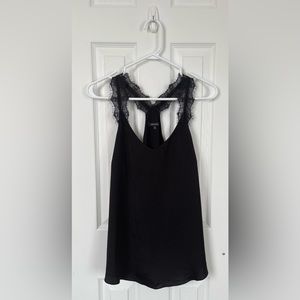 RW&CO. Black Lace Tank Top